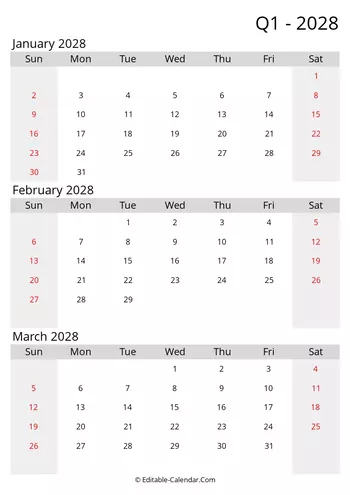 gray-quarterly-calendar-q1-2028-sunday-start